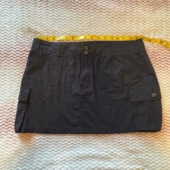 NOBO Black Denim Mini Skirt - Size 14 / Large - Picture 4 of 9